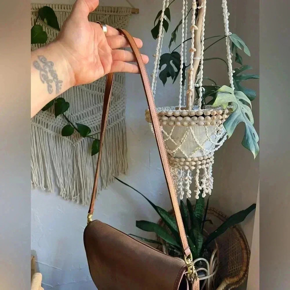 Vintage 1970s NYC Coach Convertible Clutch 397-5137 - British Tan Leather - Picture 9 of 17